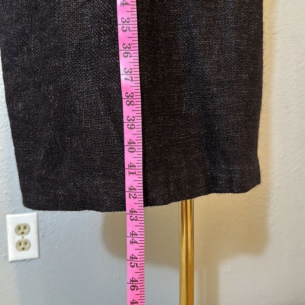 Lafayette 148 New York tweed sheath dark brown sleeveless dress size 10 - Picture 9 of 14